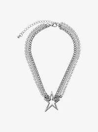 Social Collision Star Chain Choker