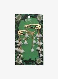 Thorn & Fable Ivory Flower Drops Hair Clip Set