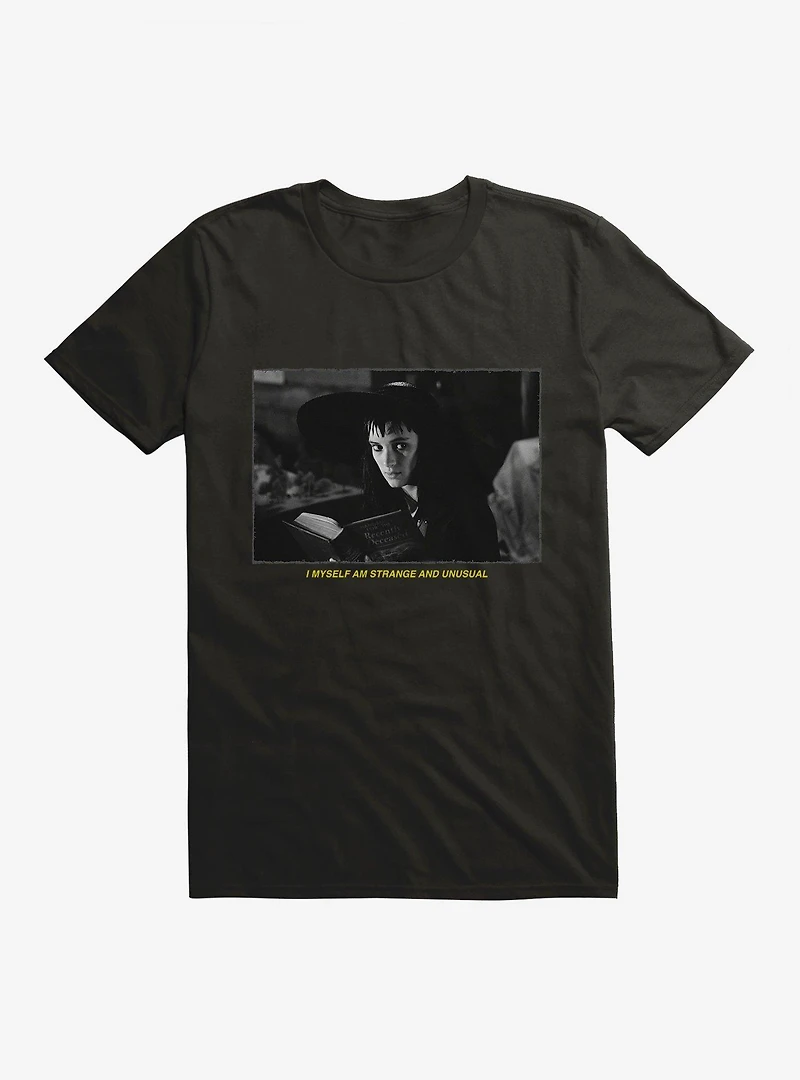 Beetlejuice Lydia I Myself Am Strange And Unusual T-Shirt