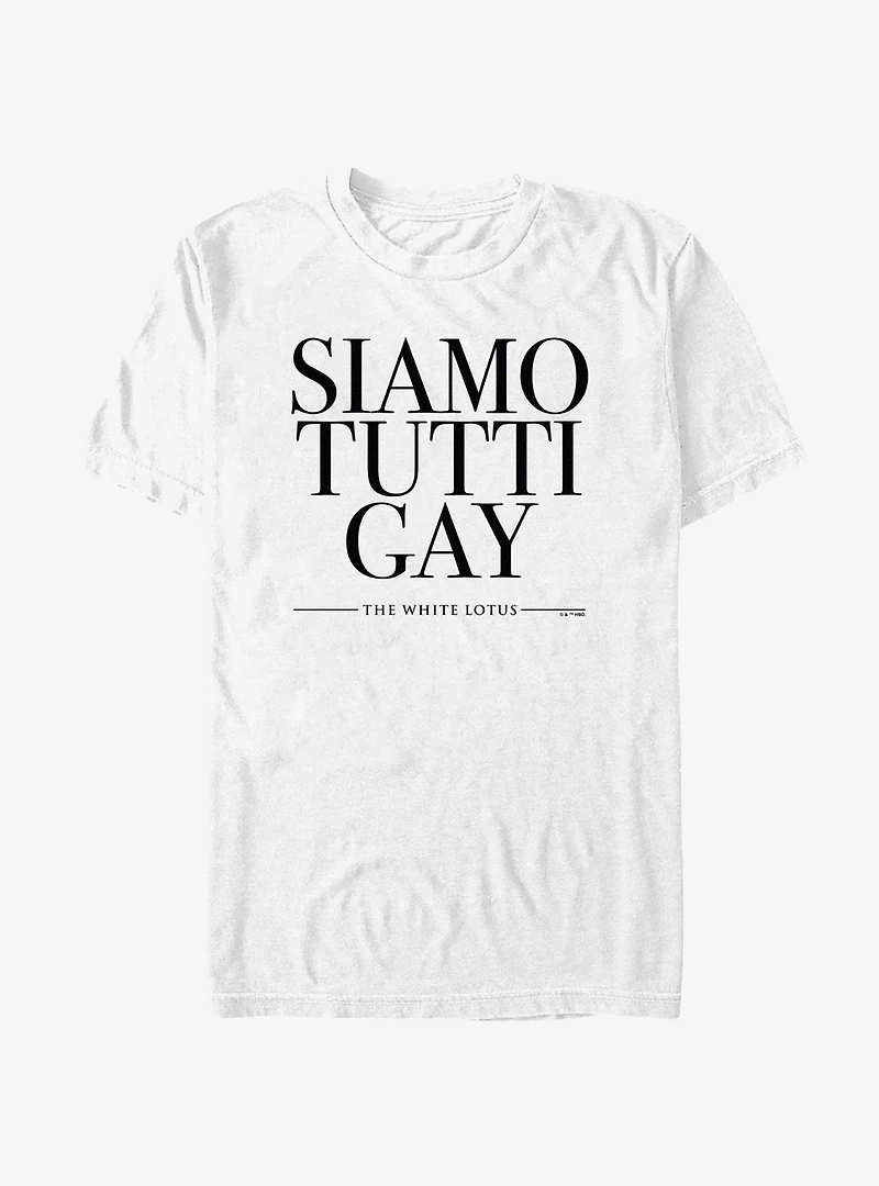 The White Lotus Siamo Tutti Gay T-Shirt