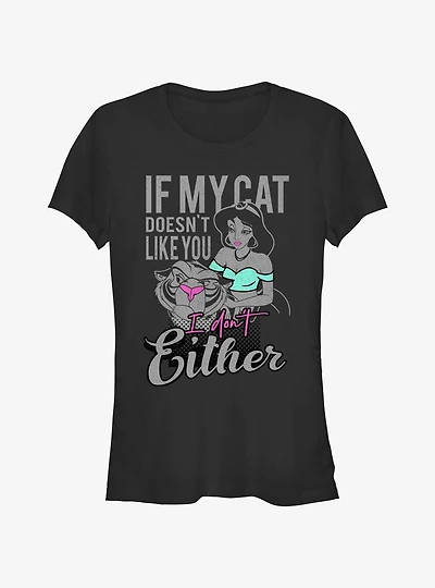 Disney Aladdin Jasmine If My Cat Doesn't Like You I Don't Either Girls T-Shirt