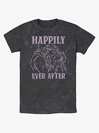 Disney Beauty and the Beast Happily Ever After Belle and Adam Mineral Wash T-Shirt