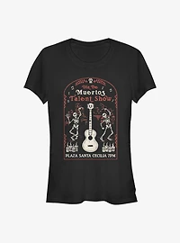 Disney Pixar Coco Dia De Muertos Talent Show Girls T-Shirt