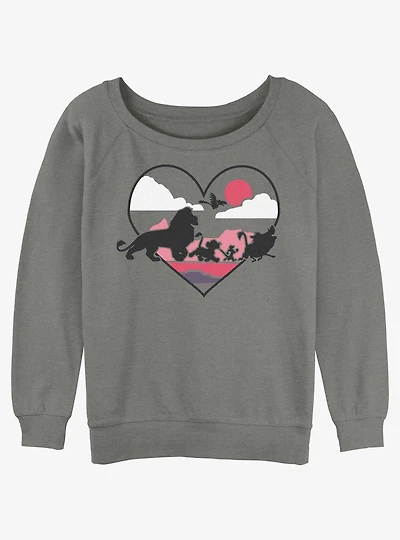 Disney The Lion King Love From The Savanna Girls Slouchy Sweatshirt
