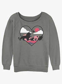 Disney The Lion King Love From The Savanna Girls Slouchy Sweatshirt