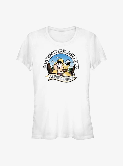Disney Pixar Up Adventure Awaits Russell and Dug Girls T-Shirt