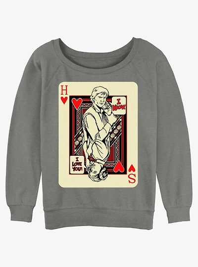 Star Wars King Of Hans Girls Slouchy Sweatshirt