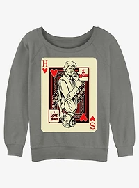 Star Wars King Of Hans Girls Slouchy Sweatshirt