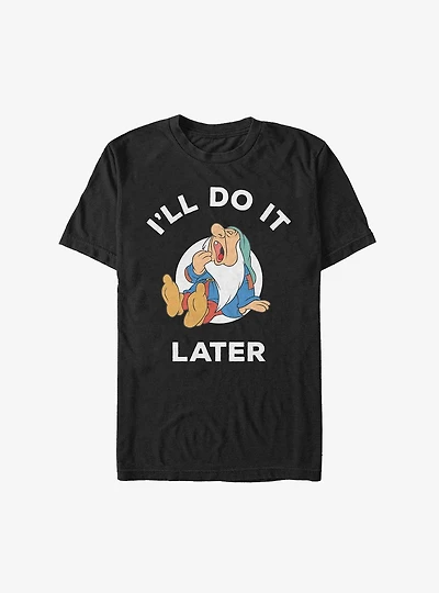 Disney Snow White and the Seven Dwarfs Sleepy Do It Later T-Shirt
