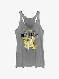 Disney Tinker Bell Tulips Take Me To Never Land Girls Tank