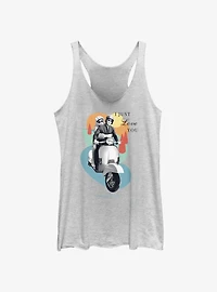 White Lotus Scooter Love Girls Tank