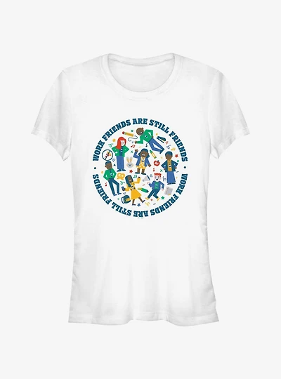Abbott Elementary Work Friends Still Friends Girls T-Shirt