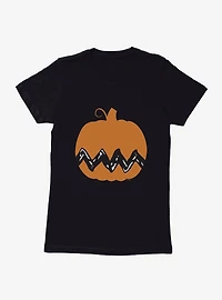 Peanuts Charlie Brown Pumpkin Womens T-Shirt