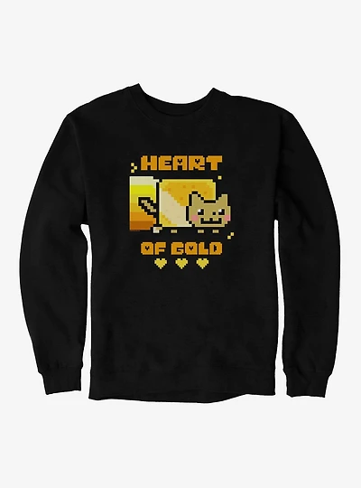 Nyan Cat Heart Of Gold Sweatshirt