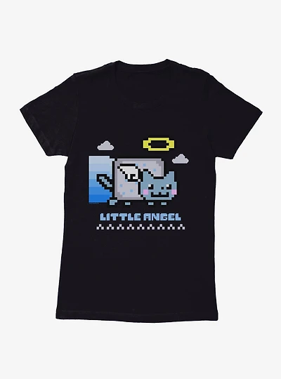 Nyan Cat Little Angel Womens T-Shirt