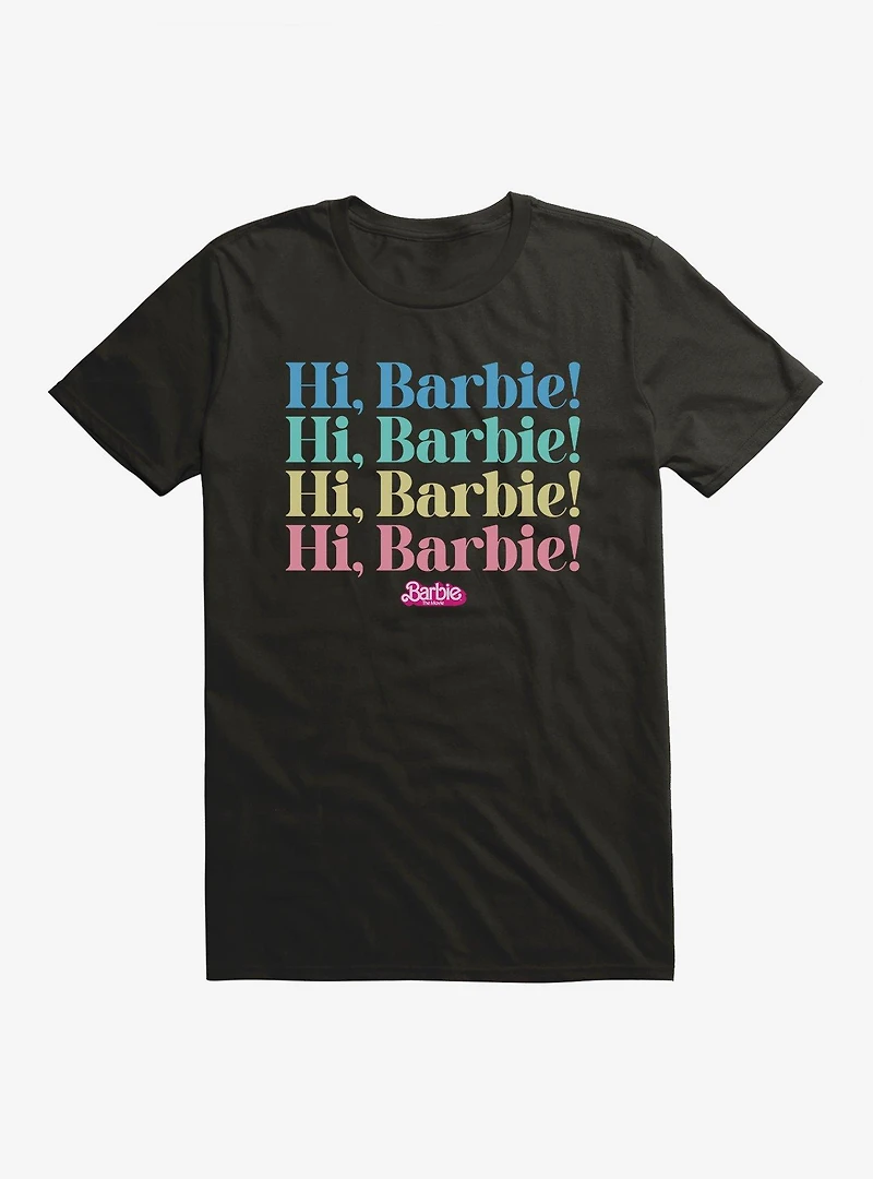 Barbie The Movie Hi Barbie Stack T-Shirt