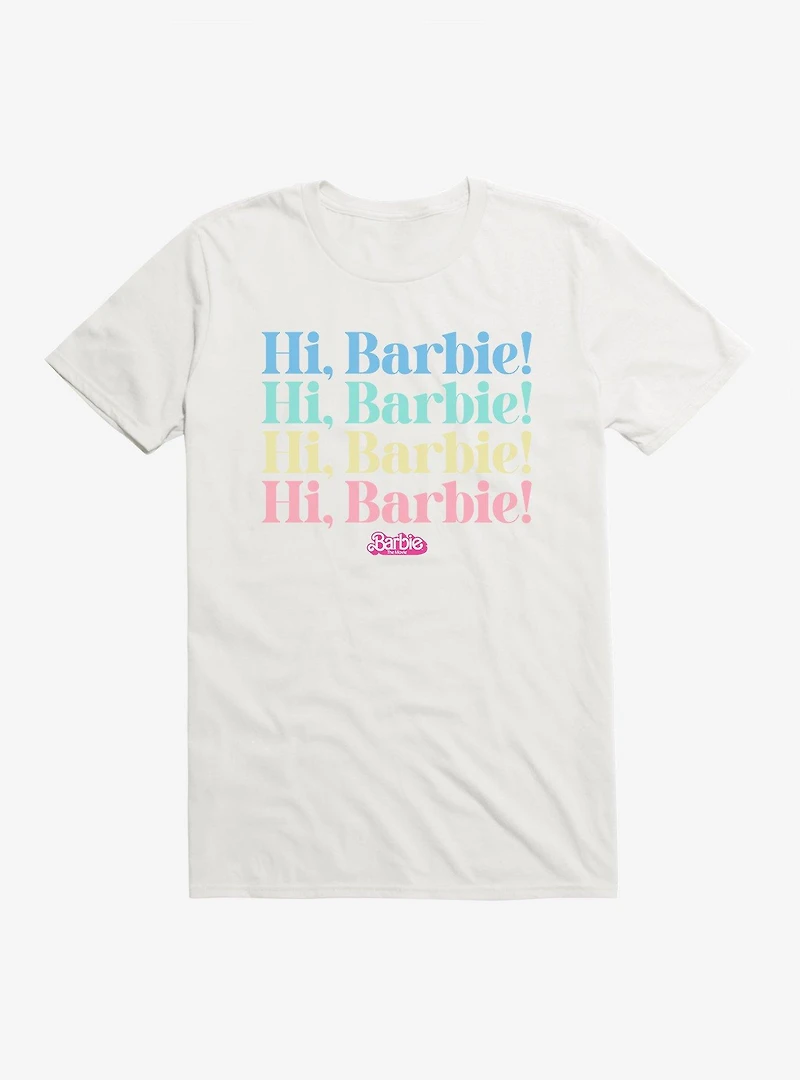 Barbie The Movie Hi Barbie Stack T-Shirt