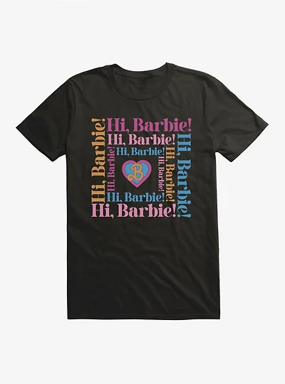 Barbie The Movie Hi Barbie Square T-Shirt