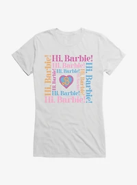 Barbie The Movie Hi Barbie Square Girls T-Shirt