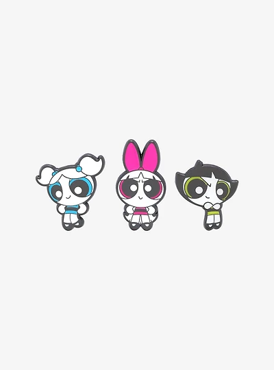 The Powerpuff Girls Tonal Enamel Pin Set - BoxLunch Exclusive