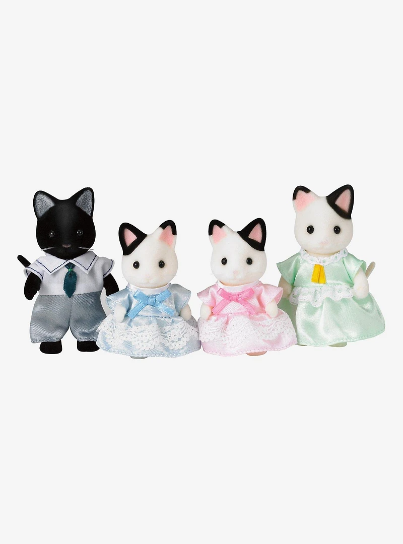 Calico Critters Tuxedo Cat Family Figure Set