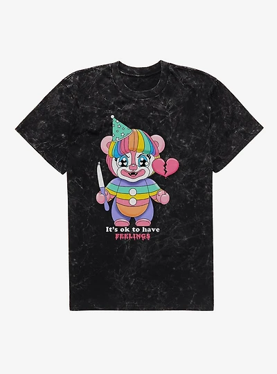 Hot Topic Clown It's Ok To Have Feelings T-Shirt