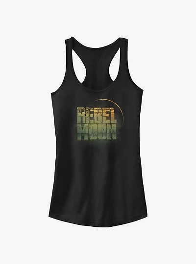 Rebel Moon Faded Logo Girls Tank