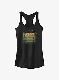 Rebel Moon Faded Logo Girls Tank