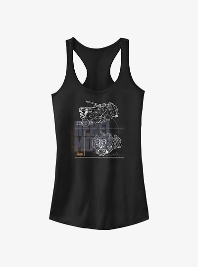 Rebel Moon Ships Girls Tank