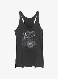 Rebel Moon Ships Girls Tank
