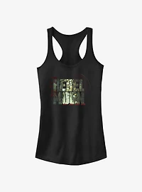 Rebel Moon Urban Graphic Logo Girls Tank