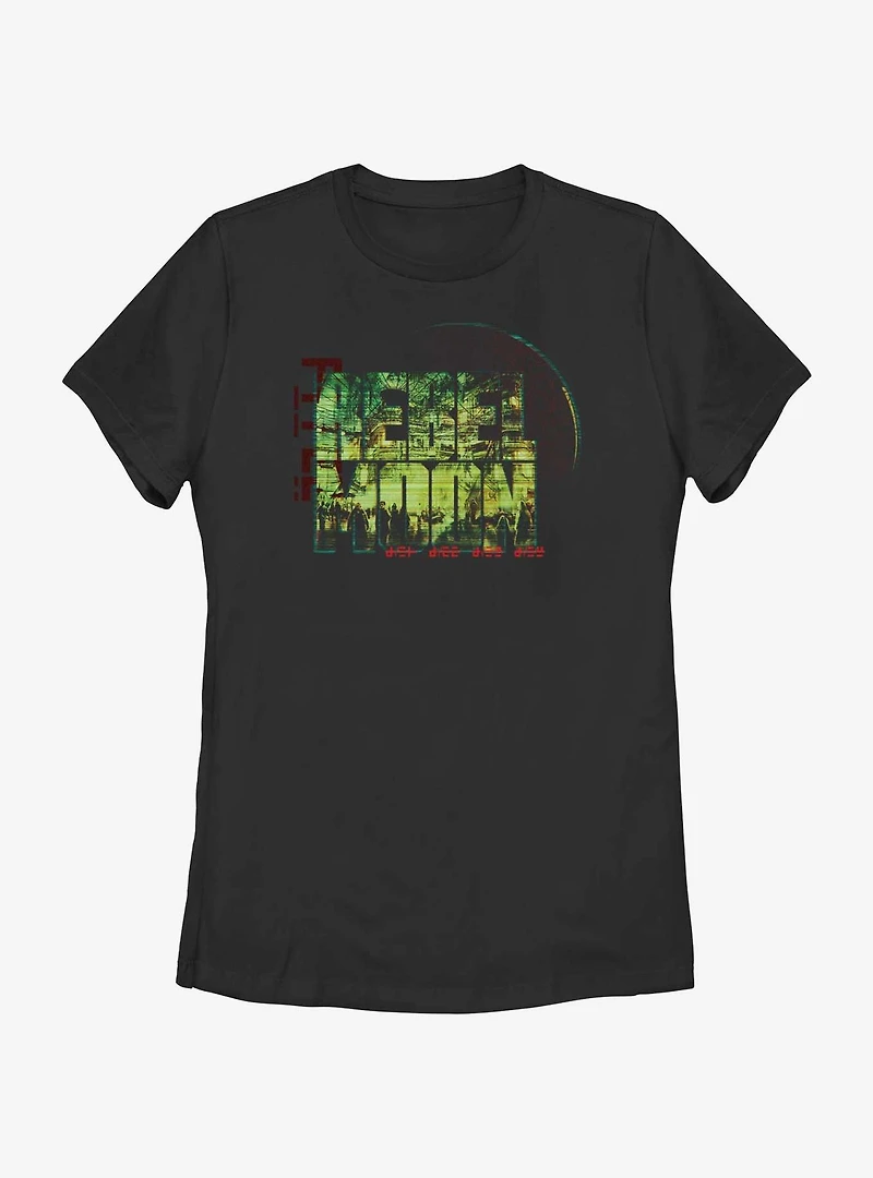 Rebel Moon Logo Crowd Womens T-Shirt