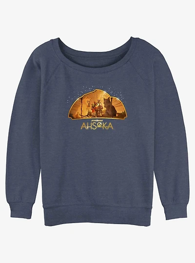 Star Wars Ahsoka Mural Womens Slouchy Sweatshirt