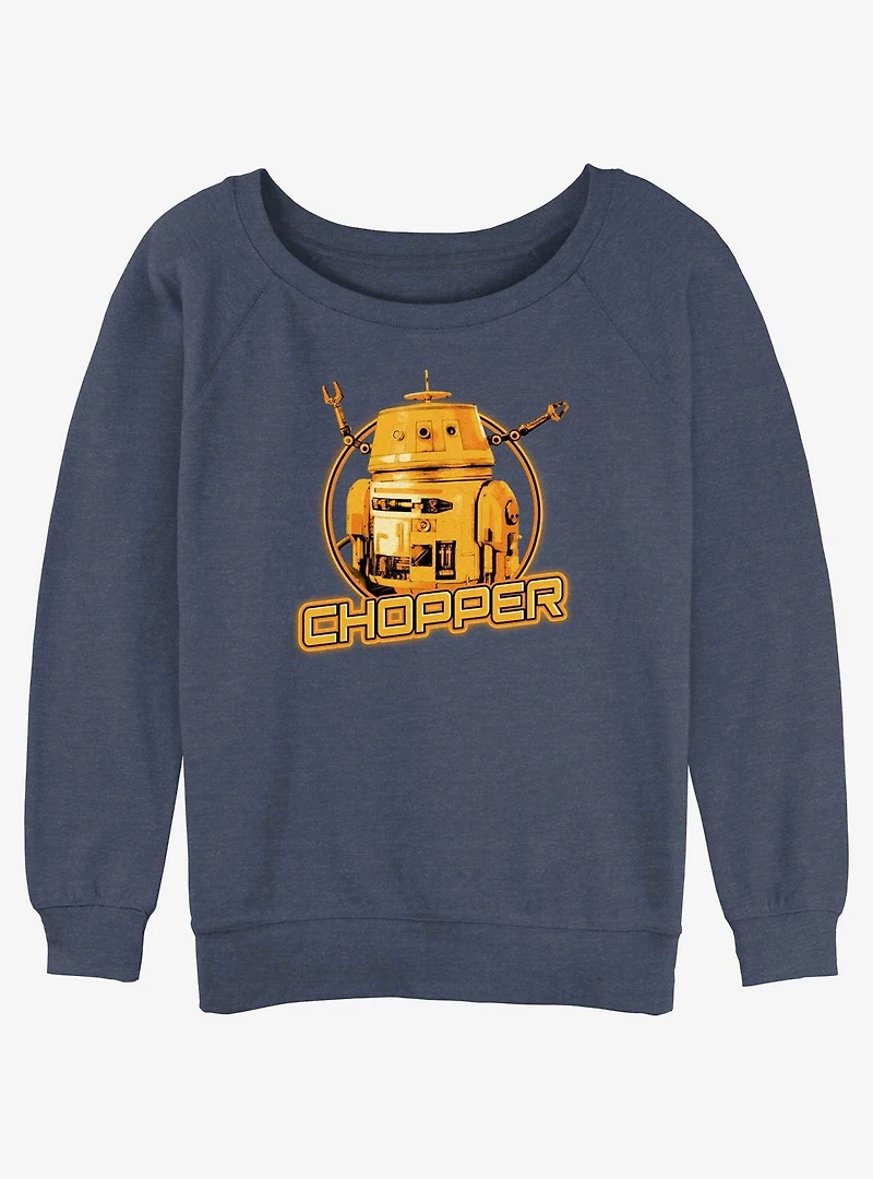 Star Wars Ahsoka Chopper Womens Slouchy Sweatshirt