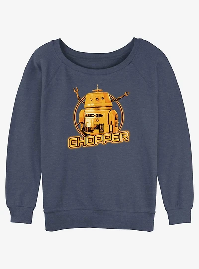 Star Wars Ahsoka Chopper Womens Slouchy Sweatshirt