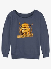 Star Wars Ahsoka Chopper Womens Slouchy Sweatshirt