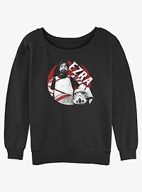 Star Wars Ahsoka Ezra Trooper Womens Slouchy Sweatshirt