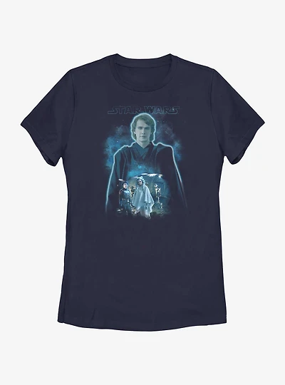 Star Wars Ahsoka Anakin Force Ghost Womens T-Shirt BoxLunch Web Exclusive