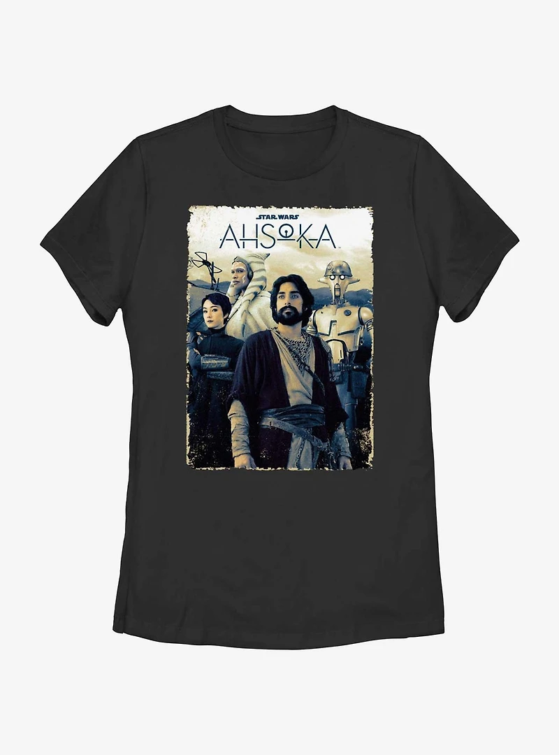 Star Wars Ahsoka Sabine Wren Ezra and Huyang Rebels Poster Womens T-Shirt