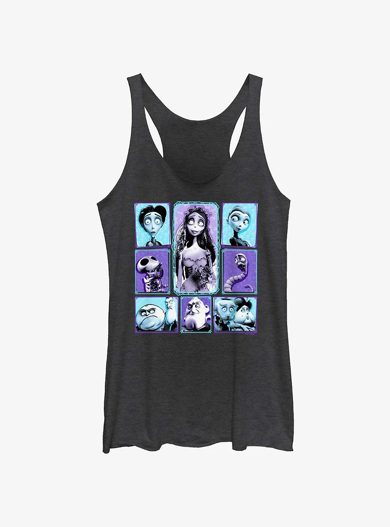 Corpse Bride Character Grid Womens Tank Top