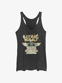 Star Wars The Mandalorian Frighten Mummy Grogu Womens Tank Top