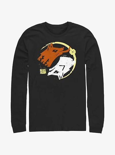 Rebel Moon Dual Wolves Long-Sleeve T-Shirt