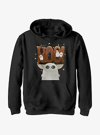 Star Wars The Mandalorian Boo Ghost Grogu Youth Hoodie