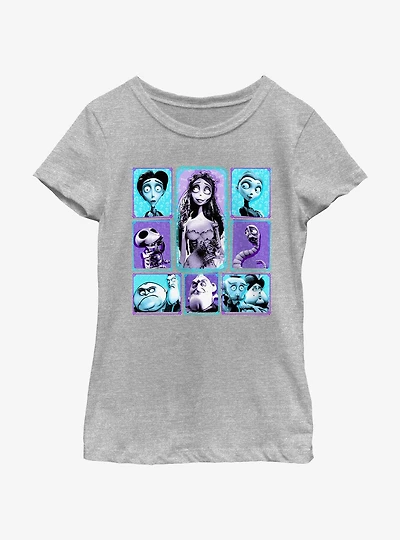 Corpse Bride Character Grid Youth Girls T-Shirt