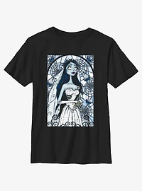 Corpse Bride Emily Stained Glass Youth T-Shirt