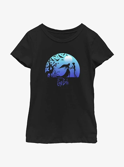 Corpse Bride Blue Haunt Youth Girls T-Shirt