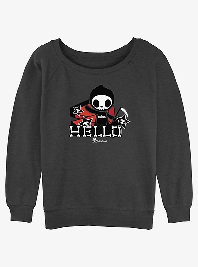 Tokidoki Hello Coffin Adios Slouchy Sweatshirt