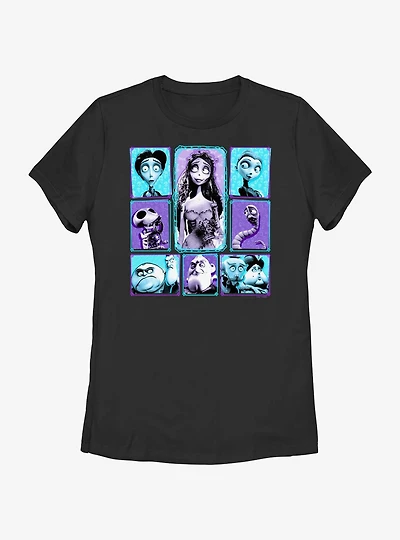 Corpse Bride Character Grid Womens T-Shirt