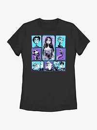 Corpse Bride Character Grid Womens T-Shirt