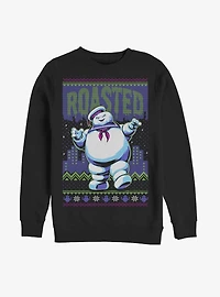 Ghostbusters Roasted Stay Puft Ugly Sweater Pattern Sweatshirt